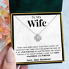 To My Wife | "Crazy Times" | Love Knot Necklace