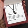 To My Girlfriend | “Feel the Love” | His-and-Hers Magnetic Hearts Necklaces