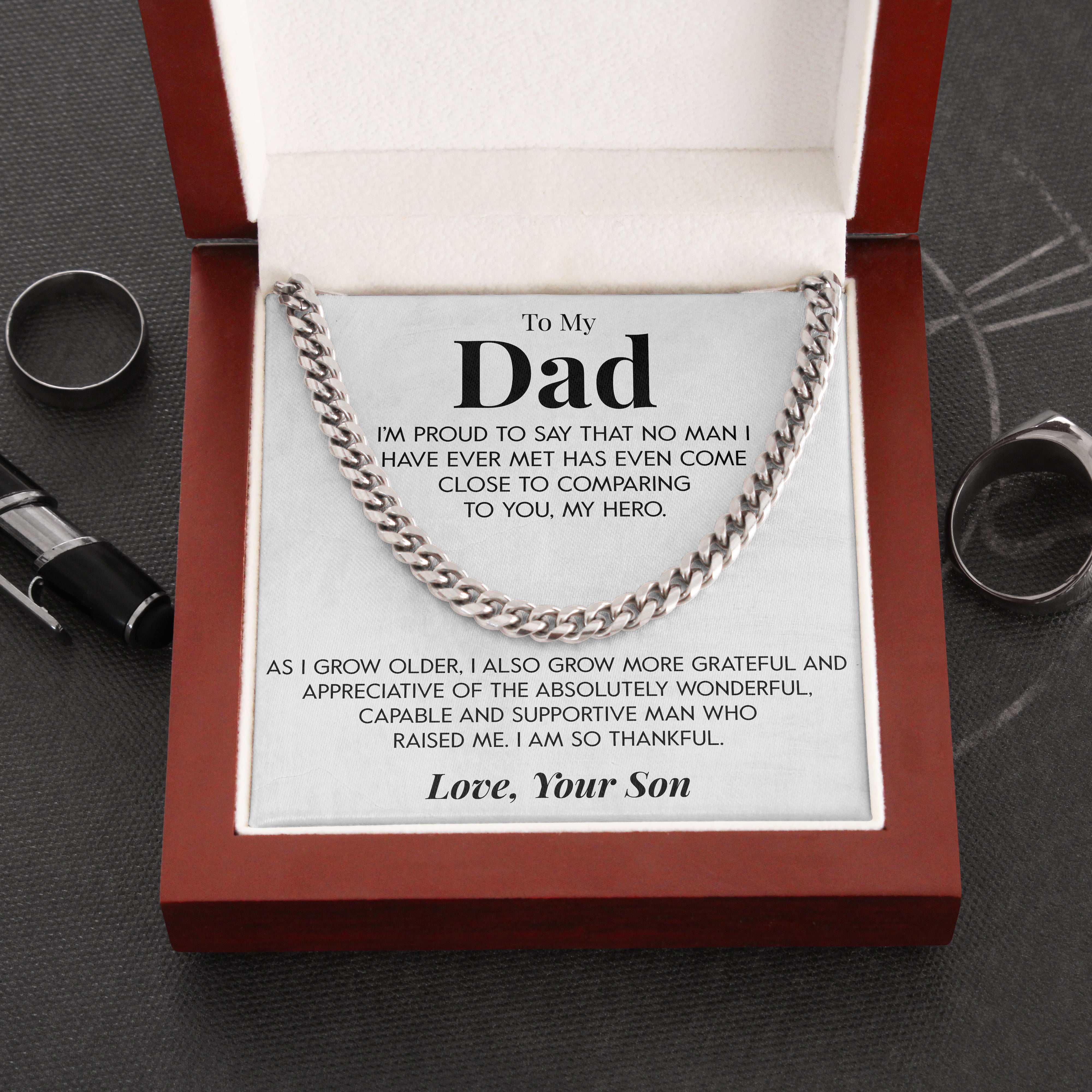 To My Dad | "Proud of You" | Cuban Chain Link