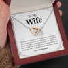 To My Wife | "Truly Loved" | Interlocking Hearts Necklace