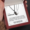 To My Girlfriend | "I Never Knew" | His-and-Hers Magnetic Hearts Necklaces
