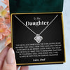 To My Daughter | "Everlasting Bond" | Love Knot Necklace