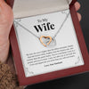 To My Wife | “Sweeter Than Honey” | Interlocking Hearts Necklace