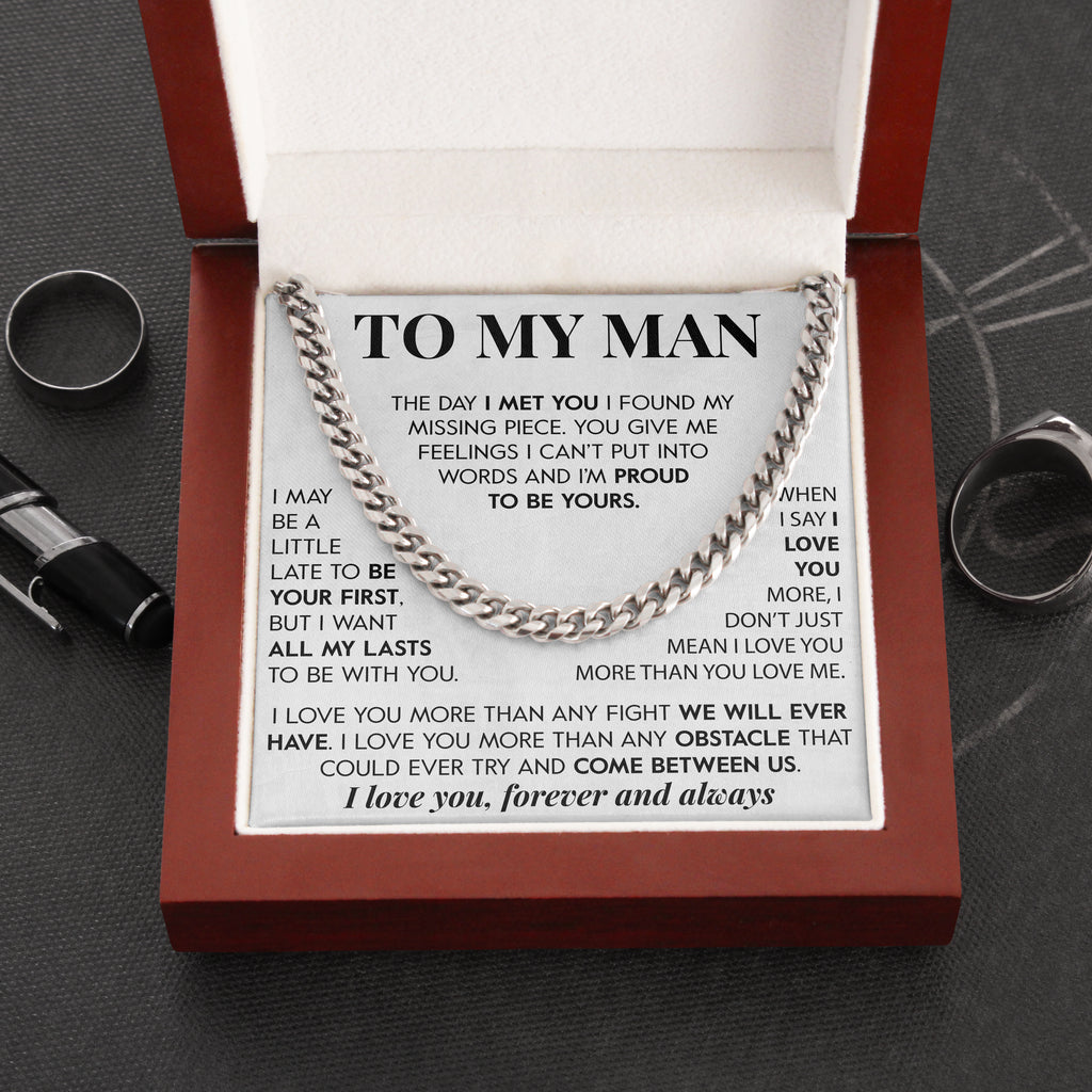 Load image into Gallery viewer, To My Man | &quot;Proud to be Yours&quot; | Cuban Chain Link
