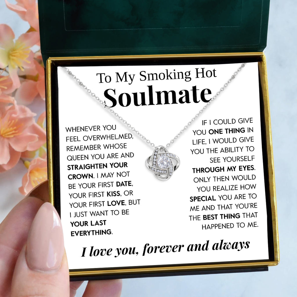 Load image into Gallery viewer, To My Smoking Hot Wife | &quot;Your Last Everything&quot; | Love Knot Necklace
