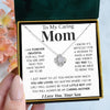 To My Caring Mom | "Forever Grateful" | Love Knot Necklace