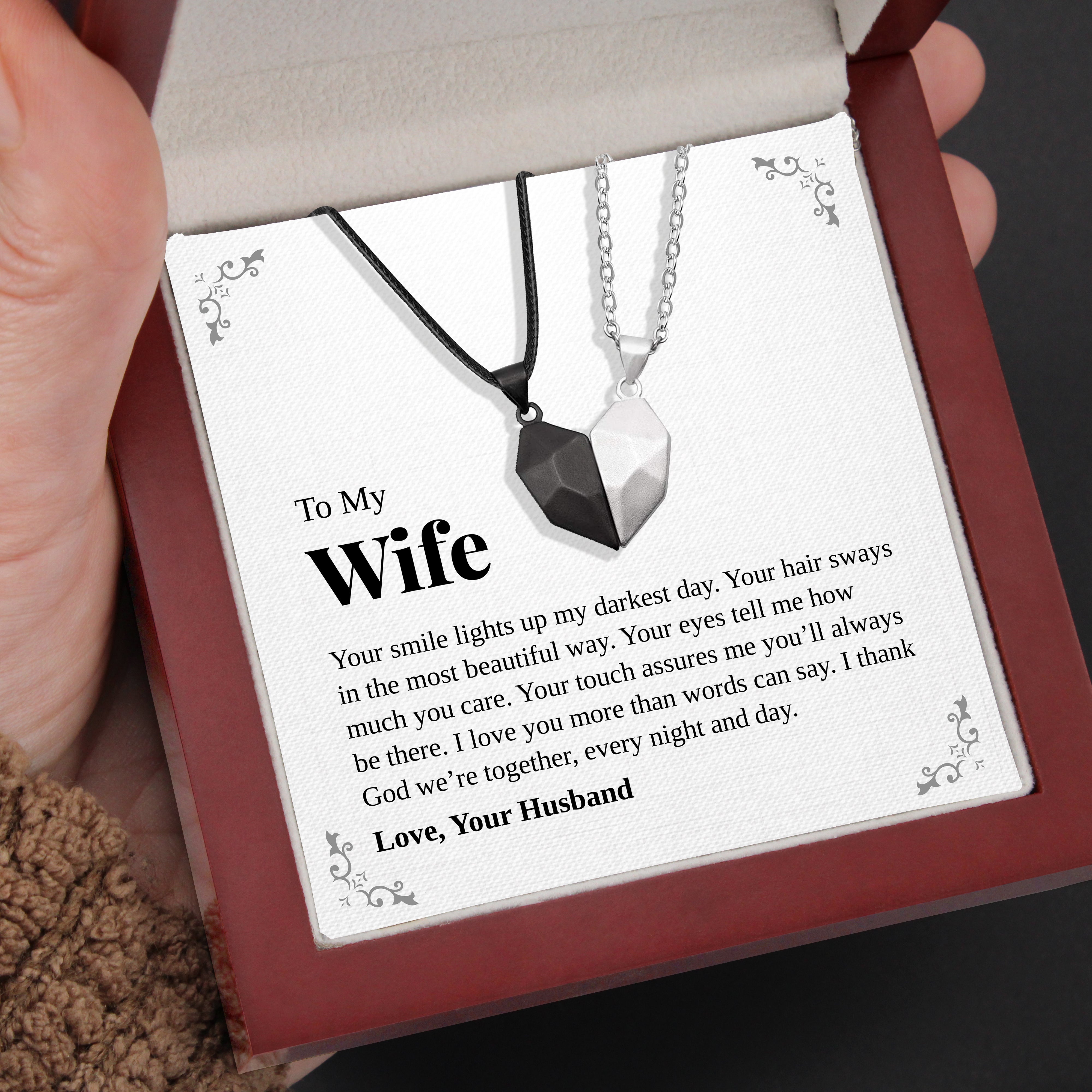 His Queen Her King Necklaces For Couples | Rugged Gifts