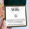 To My Beautiful Wife | "The One" | Love Knot Necklace