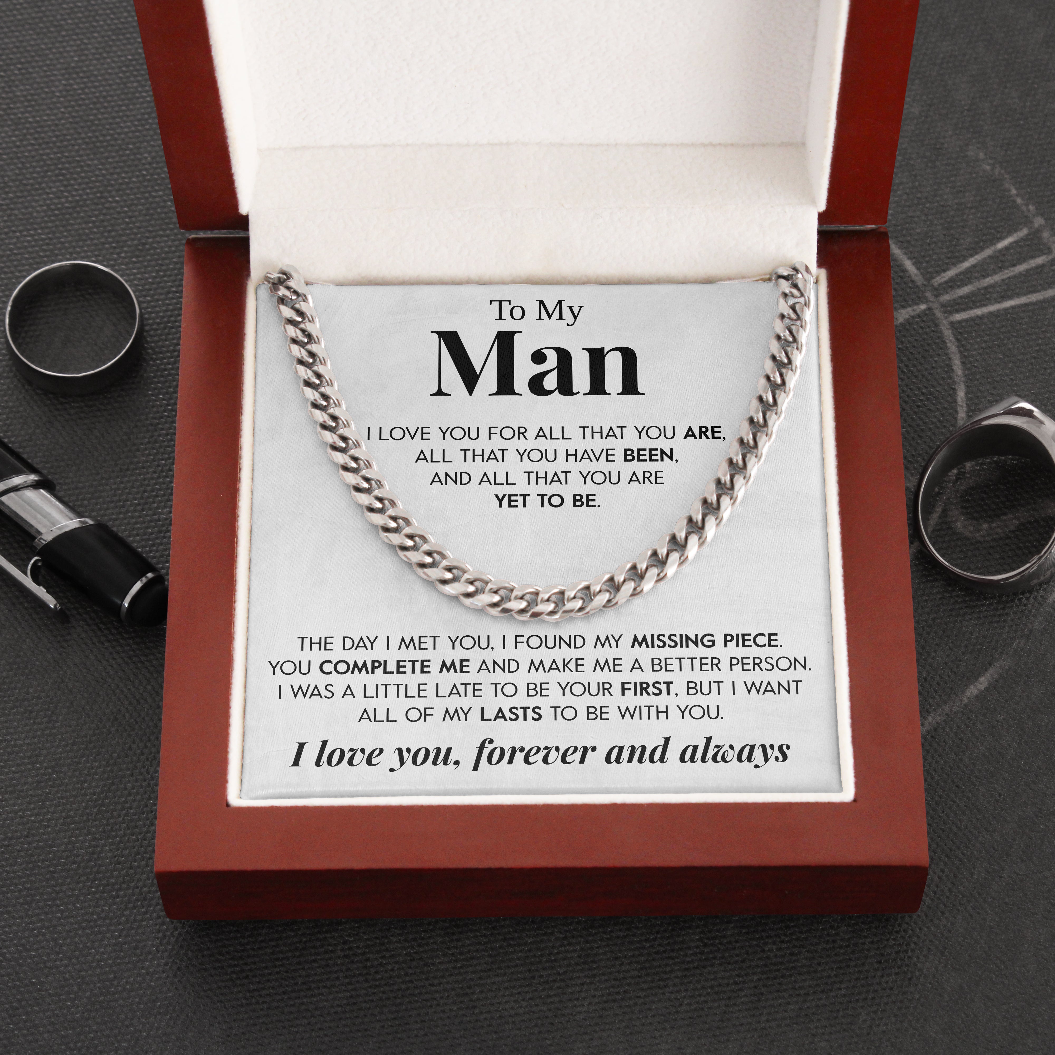 To My Man | "You Complete Me" | Cuban Chain Link