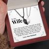 To My Wife | "Heads or Tails" | His-and-Hers Magnetic Hearts Necklaces