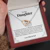 To Our Daughter | “As Sweet As You Are” | Interlocking Hearts Necklace