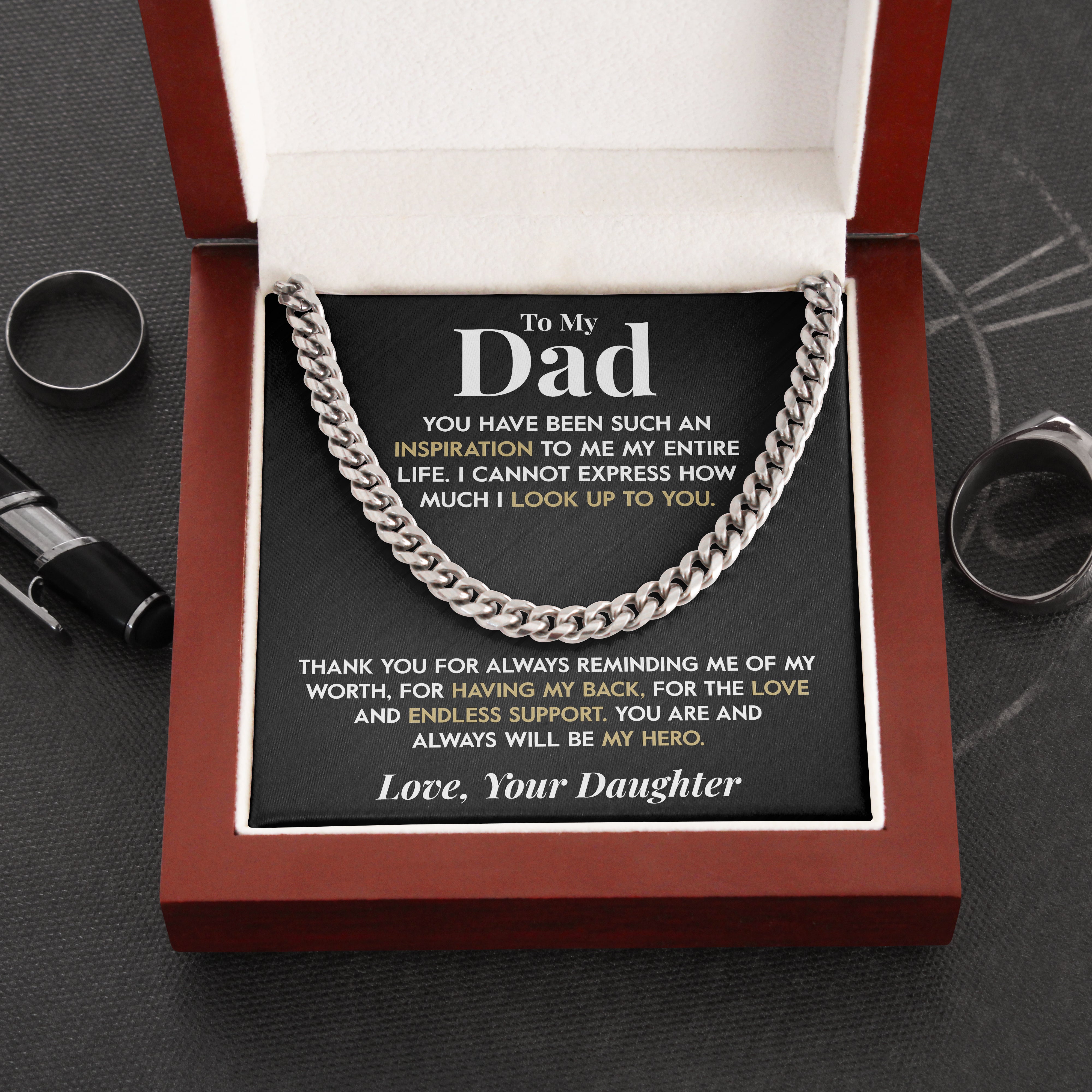 To My Dad | "Look Up To You" | Cuban Chain Link