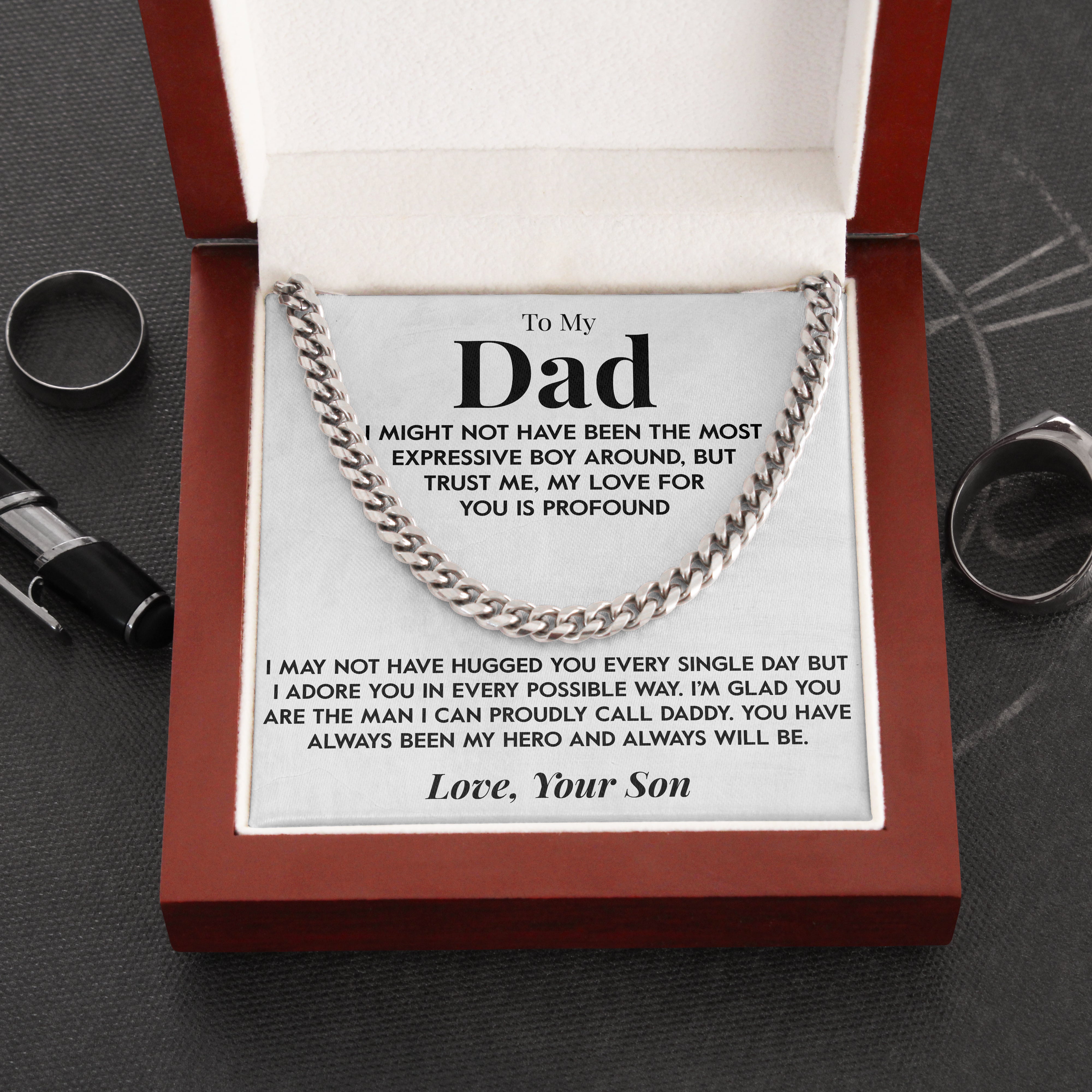 To My Dad | "My Hero" | Cuban Chain Link