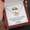 To My Wife | "Feel the Love" | Interlocking Hearts Necklace