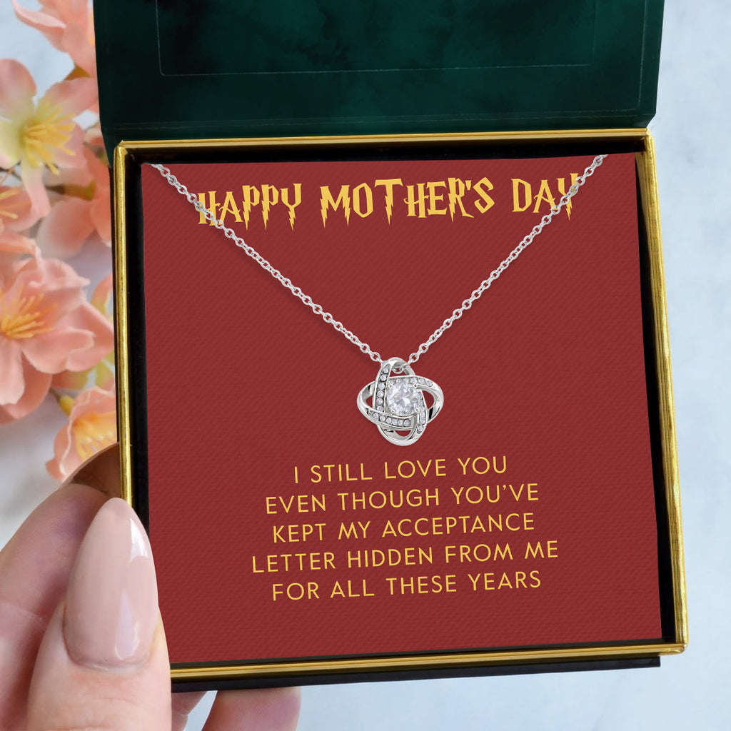 Load image into Gallery viewer, Happy Mother&#39;s Day | &quot;Acceptance Letter&quot; | Love Knot Necklace

