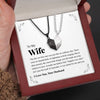 To My Wife | "Stuff of Fairytales"| His-and-Hers Magnetic Hearts Necklaces