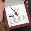 To My Wife | "Selfish Love" | His-and-Hers Magnetic Hearts Necklaces