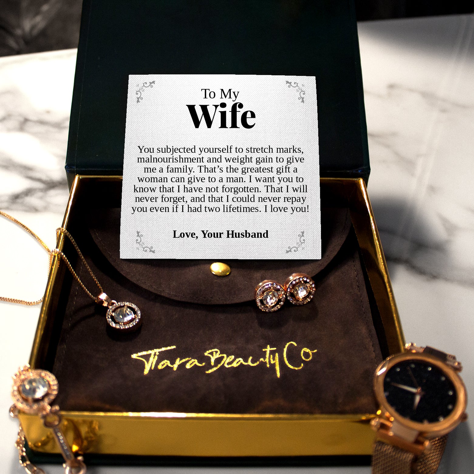 To My Wife | "I Will Not Forget" | Cosmopolitan Set