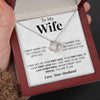 To My Wife | "Your Last Everything" | Love Knot Necklace