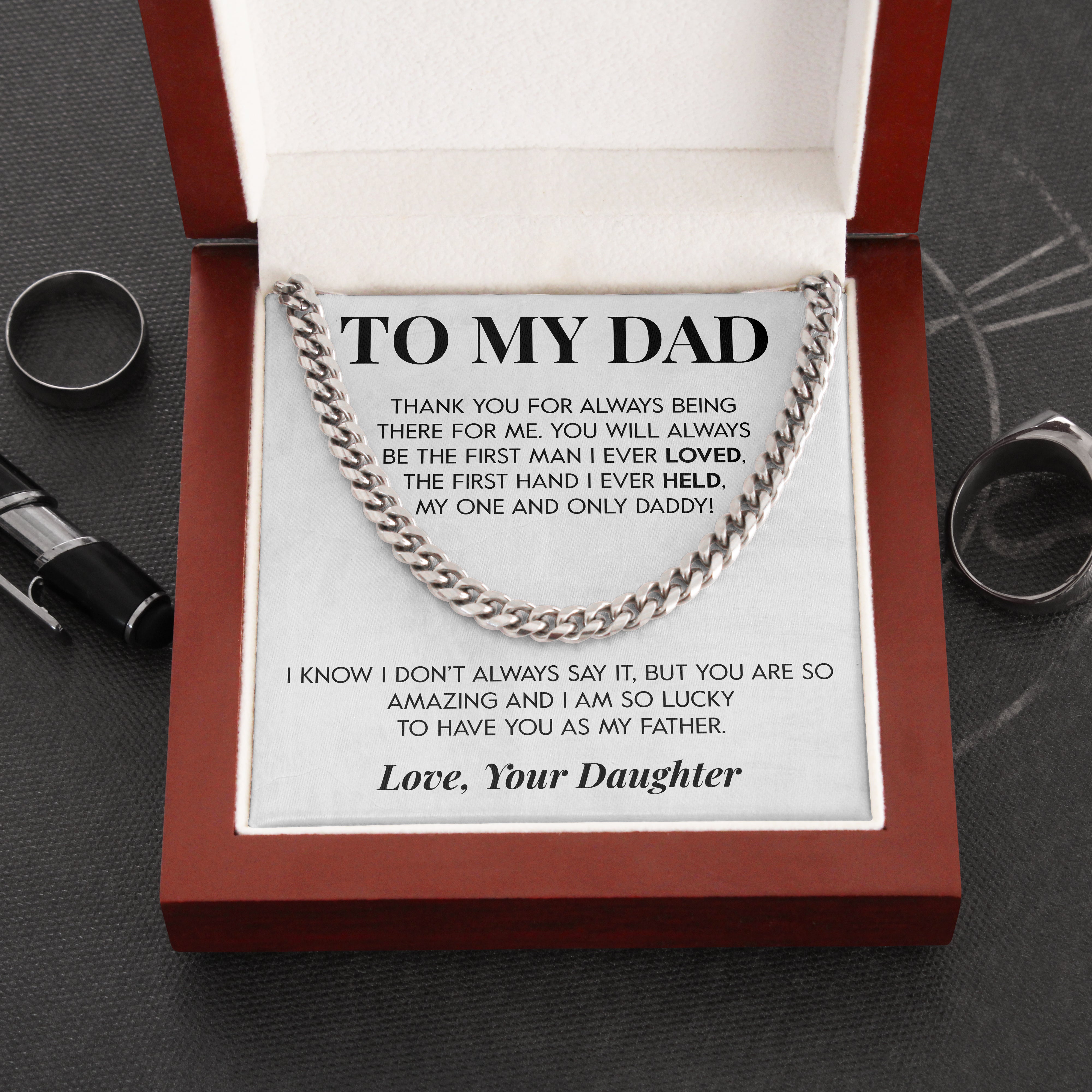 To My Dad | "My Amazing Dad" | Cuban Chain Link