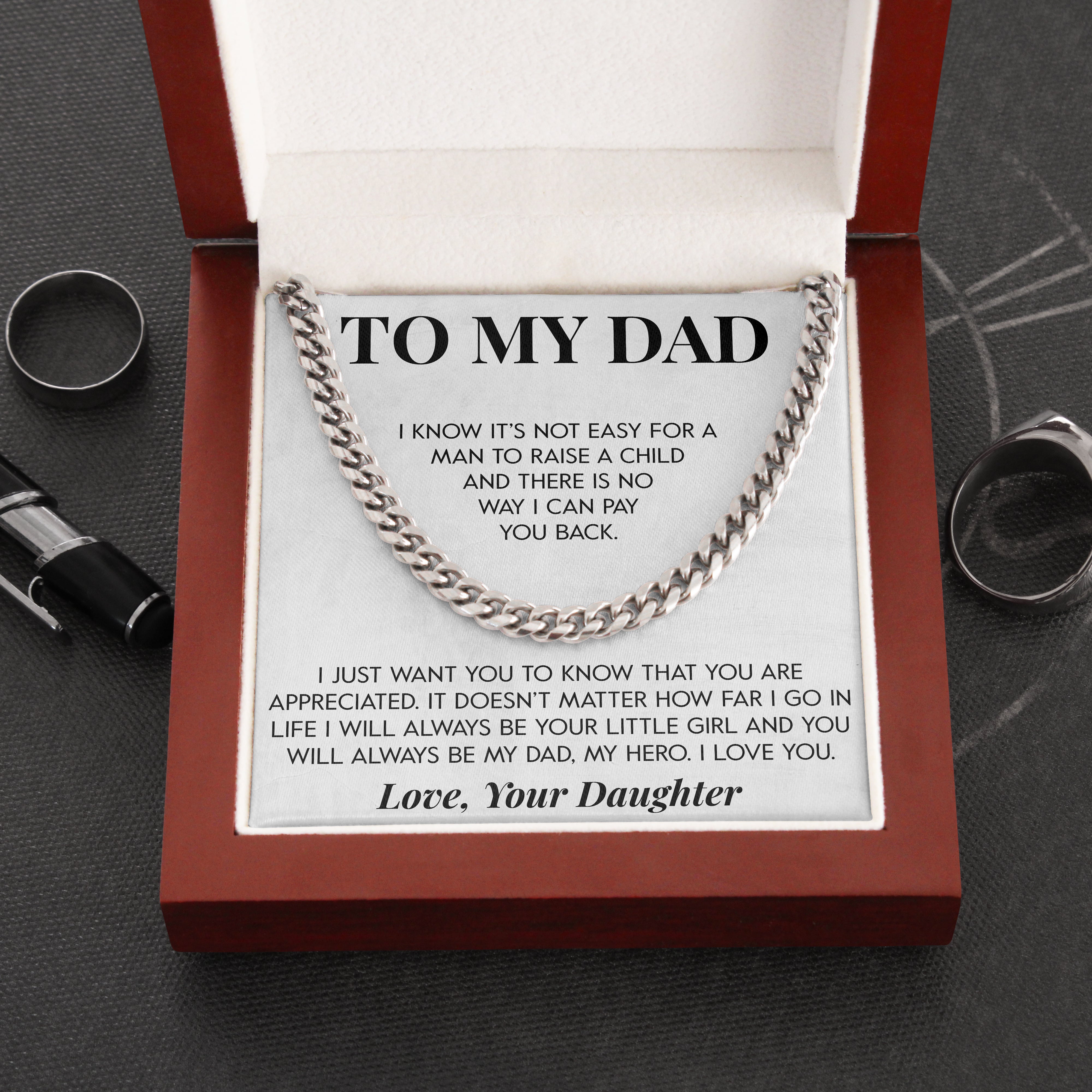 To My Dad | "Your Little Girl" | Cuban Chain Link