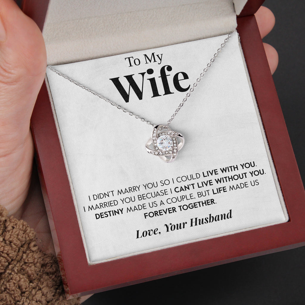 Load image into Gallery viewer, To My Wife | &quot;Forever Together&quot; | Love Knot Necklace
