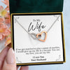To My Wife | "Squid Love" | Interlocking Hearts Necklace