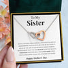 To My Sister | "An Exceptional Woman" | Interlocking Hearts Necklace