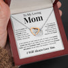 To My Loving Mom | "Amazing Influence" | Interlocking Hearts Necklace