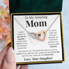 To My Amazing Mom | "Your Little Girl" | Interlocking Hearts Necklace