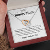 To My Bonus Mom | "My Friend" | Interlocking Hearts Necklace