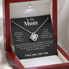 To My Mom | "My First Country" | Love Knot Necklace