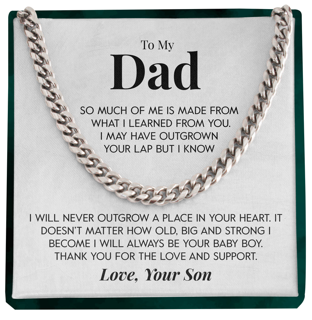 Load image into Gallery viewer, To My Dad | &quot;Your Baby Boy&quot; | Cuban Chain Link
