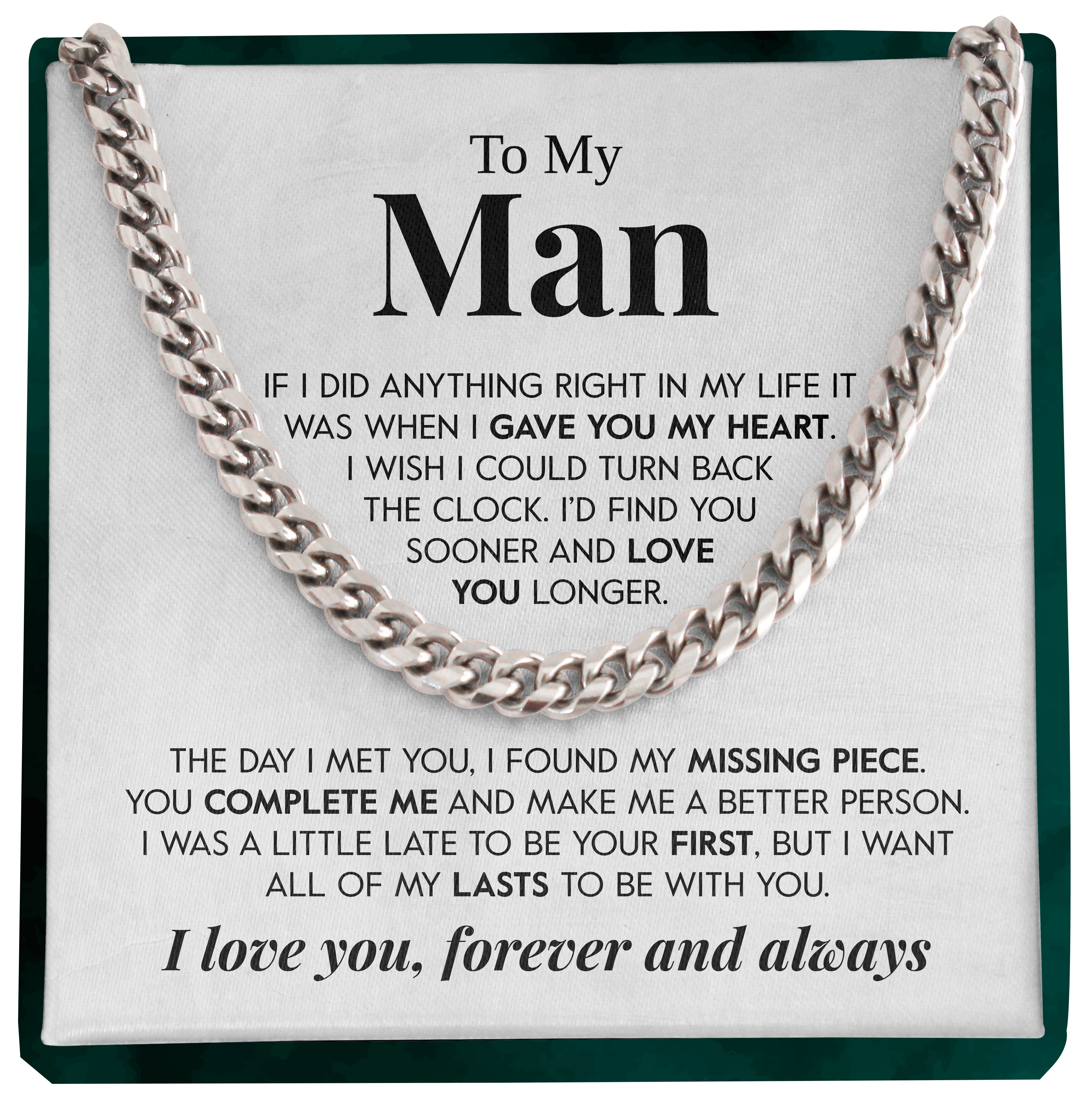 To My Man | "Love You Longer" | Cuban Chain Link