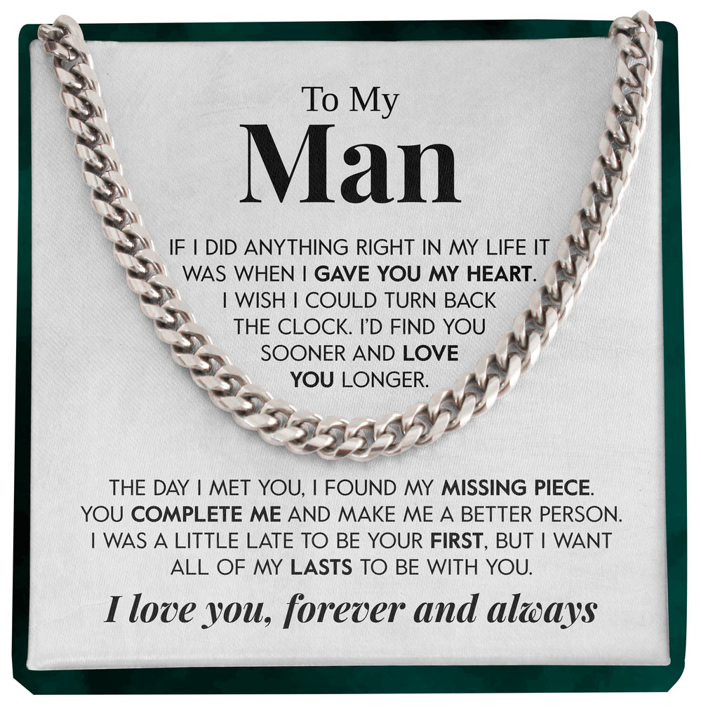 Load image into Gallery viewer, To My Man | &quot;Love You Longer&quot; | Cuban Chain Link
