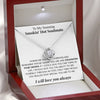 To My Stunning Smokin' Hot Wife | "Straighten Your Crown" | Love Knot Necklace