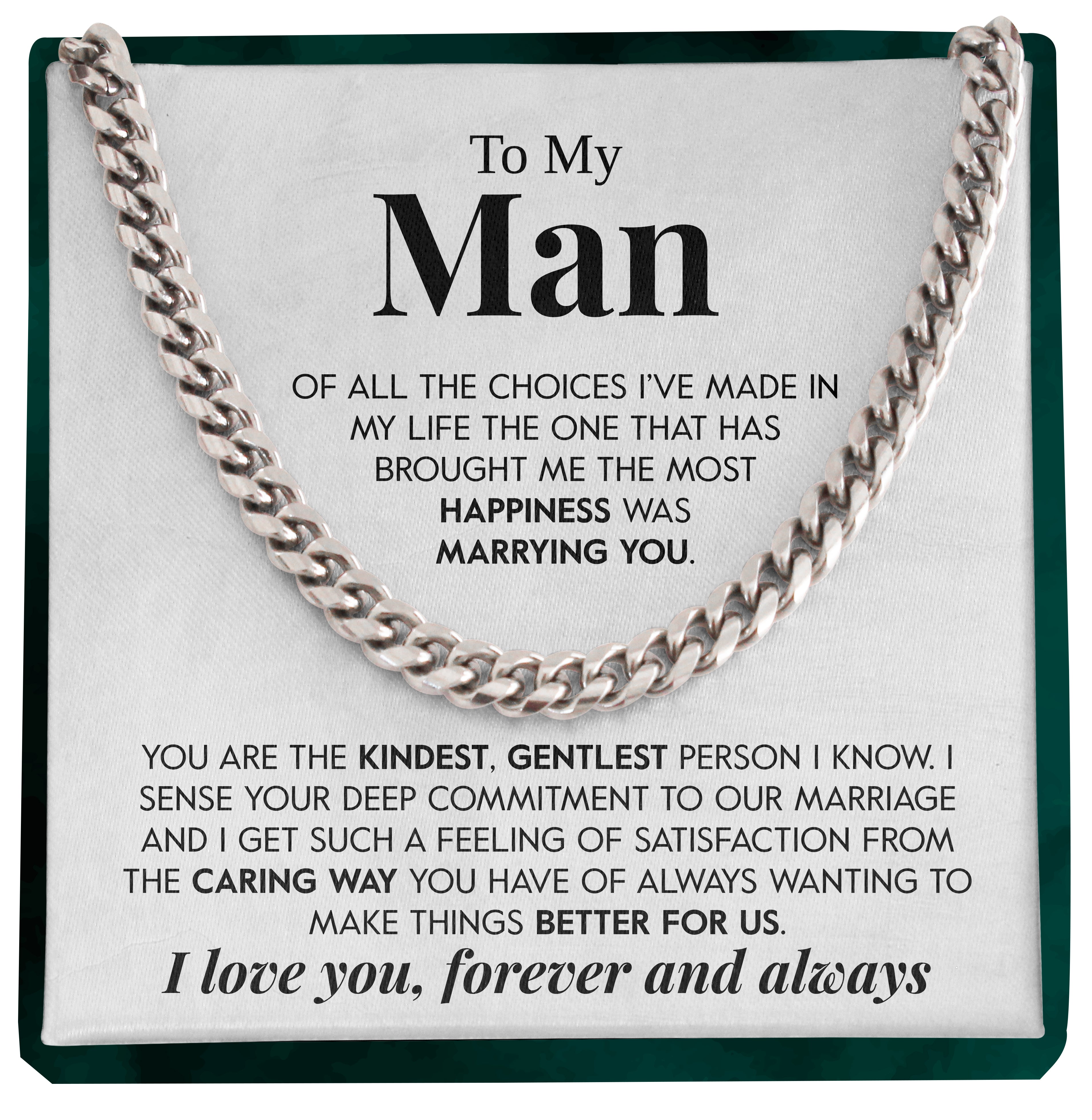 To My Man | "Better For Us" | Cuban Chain Link