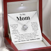 To My Mom | "Your Stubborn Child" | Love Knot Necklace