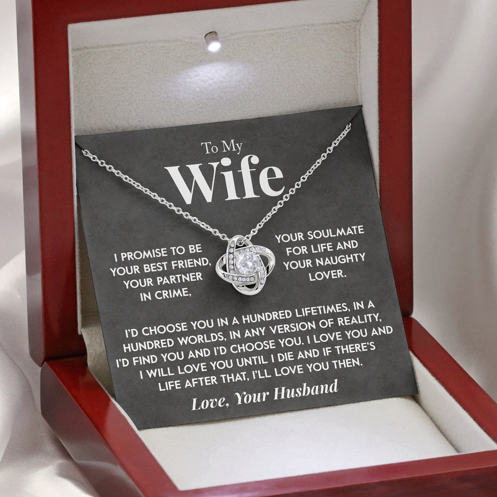 Load image into Gallery viewer, To My Wife | &quot;I Choose You&quot; | Love Knot Necklace
