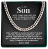 67% OFF - To My Son | "This Old Lion" | Cuban Chain Link