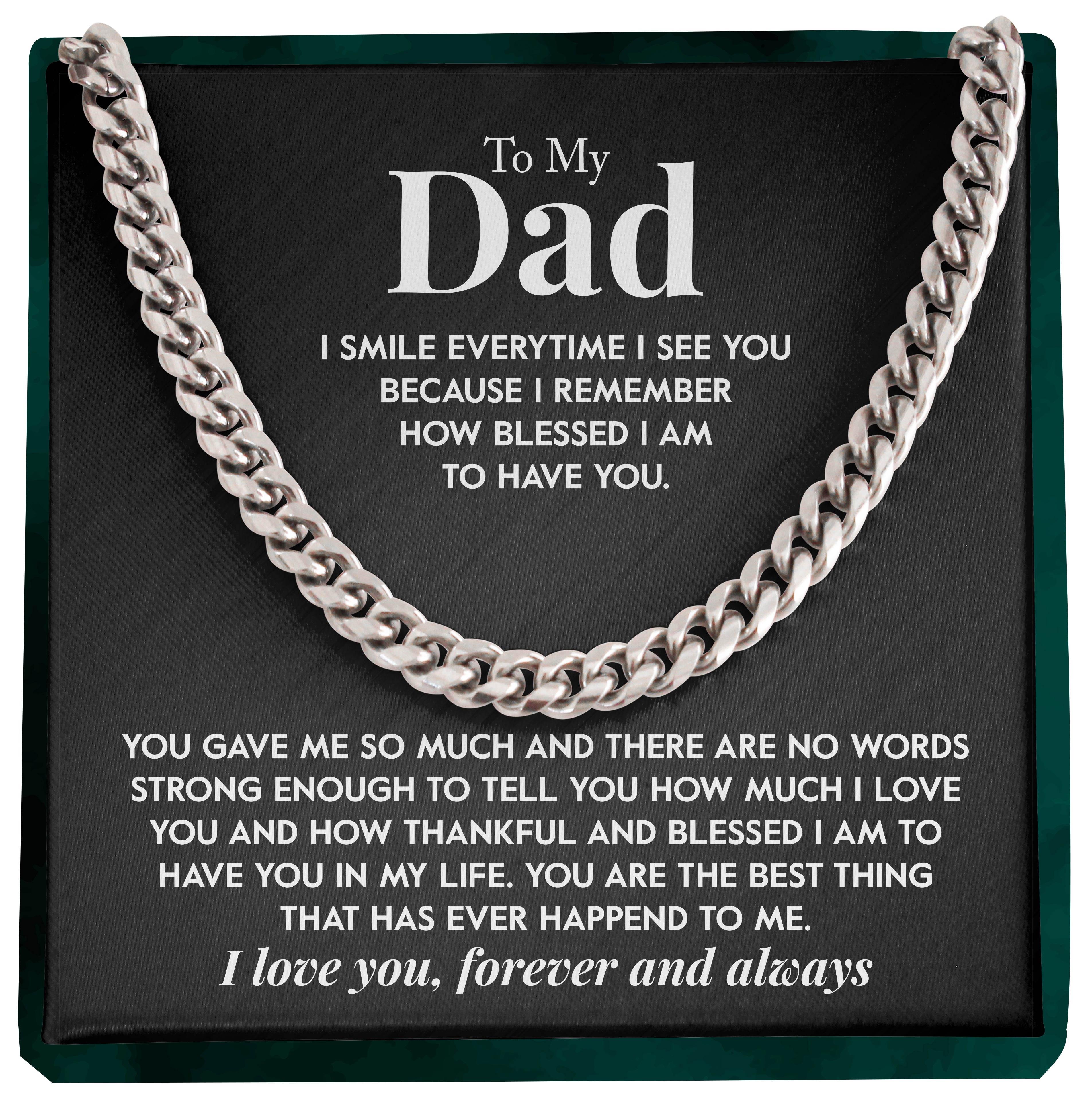To My Dad | "No Words" | Cuban Chain Link