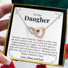 To Our Daughter | “Bedtime Stories” | Interlocking Hearts Necklace