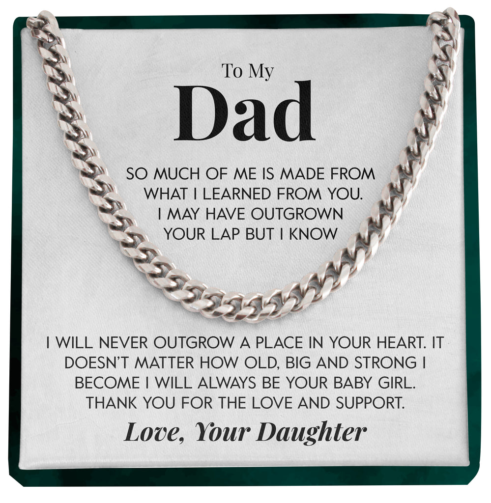 Load image into Gallery viewer, To My Dad | &quot;Your Baby Girl&quot; | Cuban Chain Link
