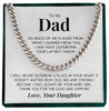To My Dad | "Your Baby Girl" | Cuban Chain Link