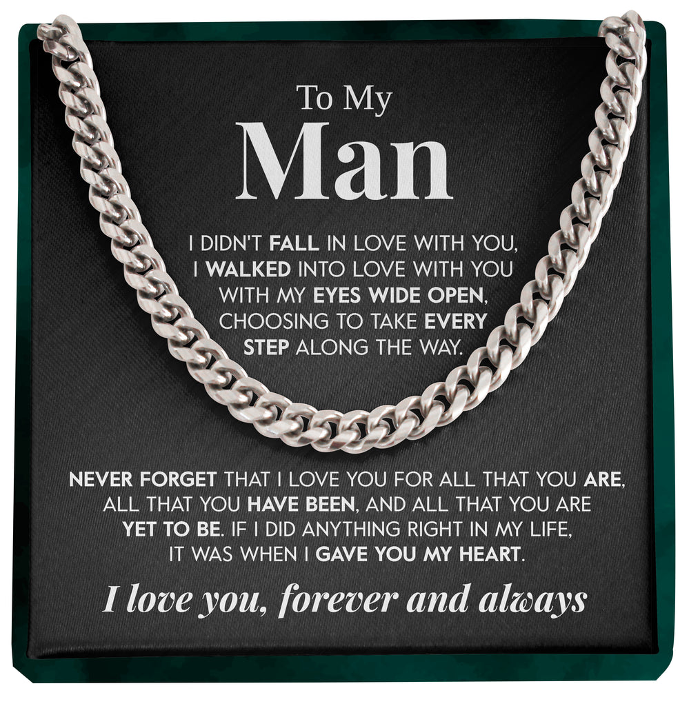 Load image into Gallery viewer, To My Man | &quot;Never Forget&quot; | Cuban Chain Link

