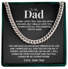 To My Dad | "My Loving Father" | Cuban Chain Link