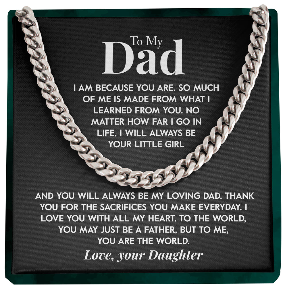 Load image into Gallery viewer, To My Dad | &quot;My Loving Dad&quot; | Cuban Chain Link
