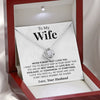 To My Wife | "My Everything" | Love Knot Necklace