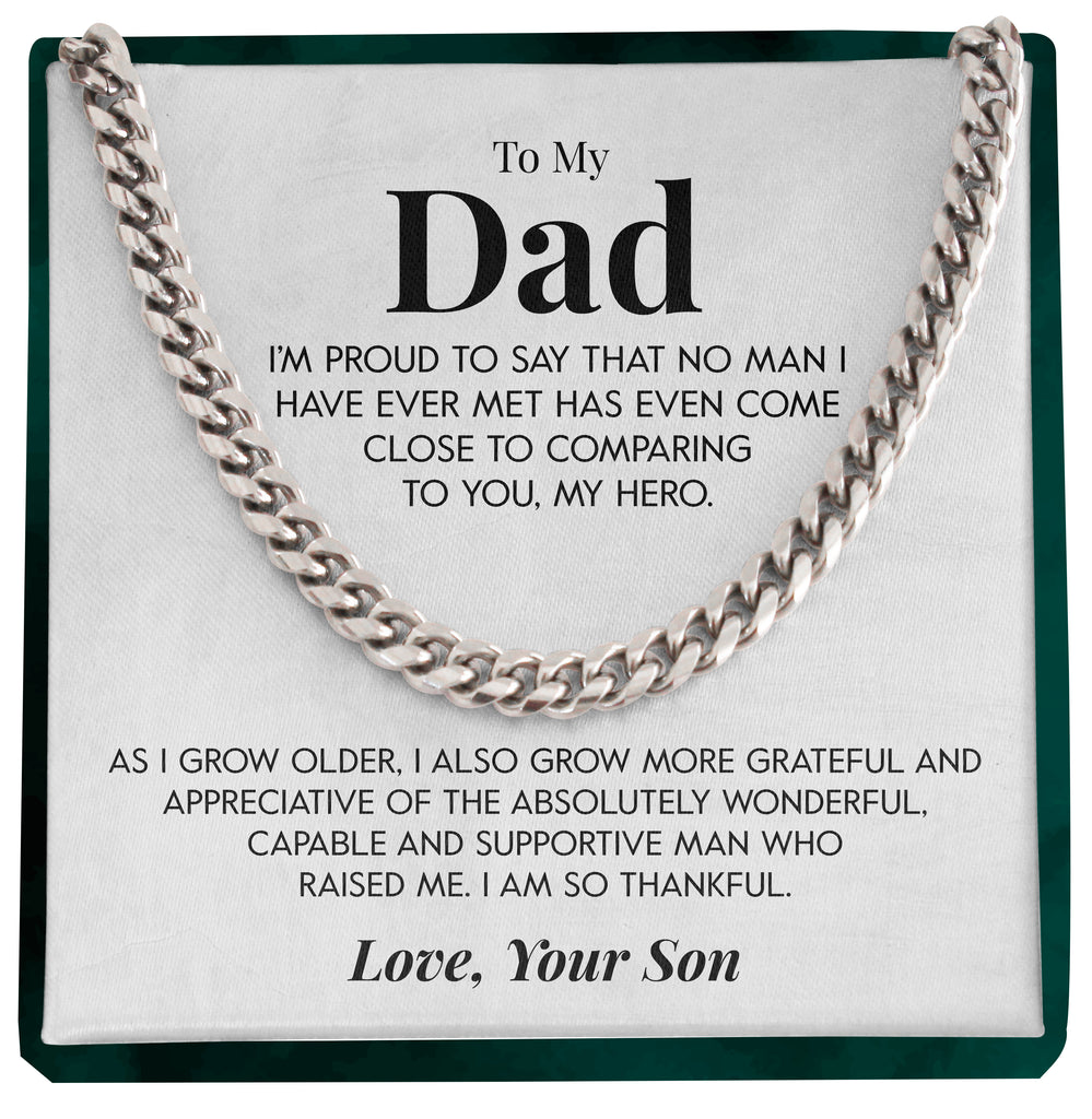 Load image into Gallery viewer, To My Dad | &quot;Proud of You&quot; | Cuban Chain Link
