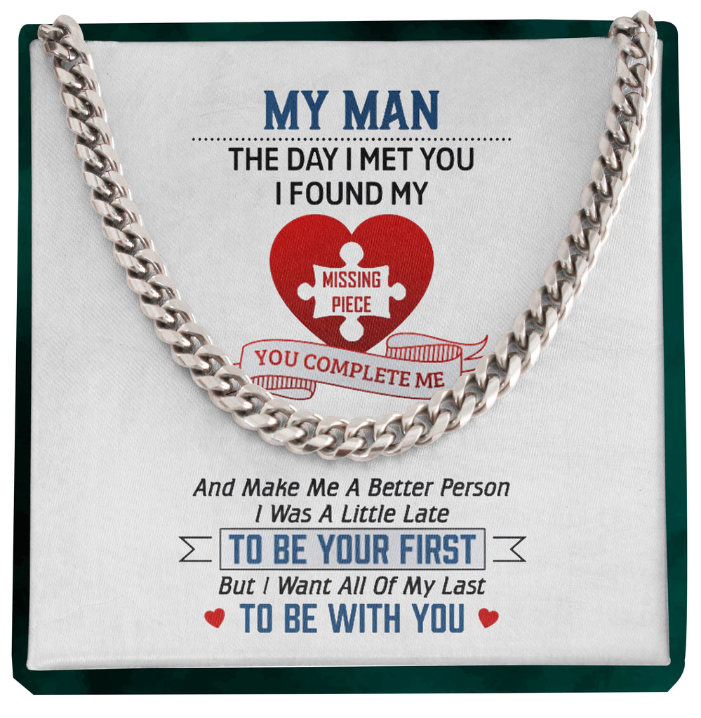 Load image into Gallery viewer, To My Man | &quot;All of my Lasts&quot; | Cuban Chain Link

